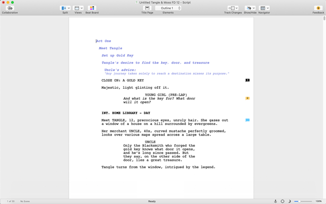 ‎Final Draft 12 Screenshot