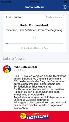 Game screenshot Radio Rotblau – FC Basel App mod apk