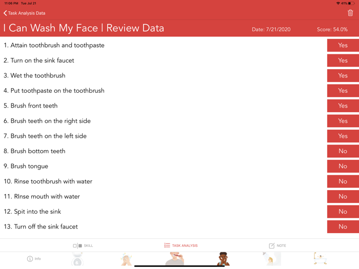 My Daily Living Skills Tracker