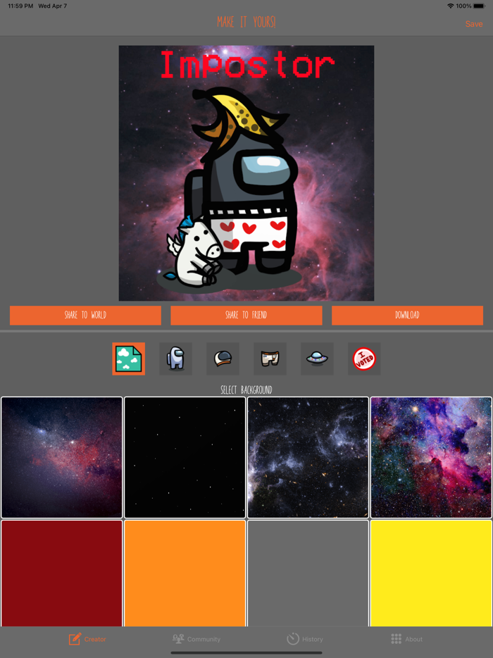 Avatar Maker for Among Us