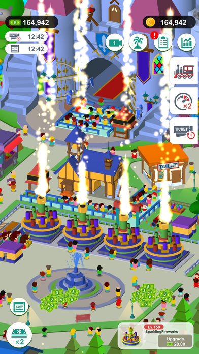 screenshot of Fireworks Idle 3