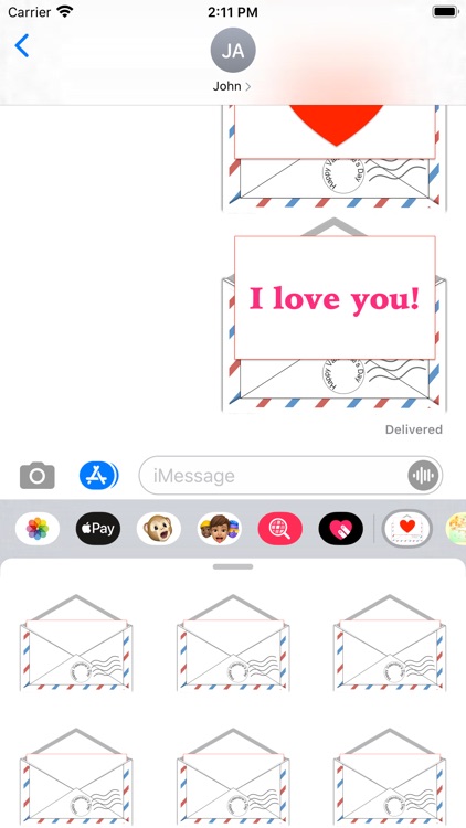 love letters stickers screenshot-2