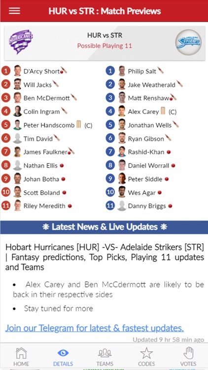 Possible11 Dream11 Prediction