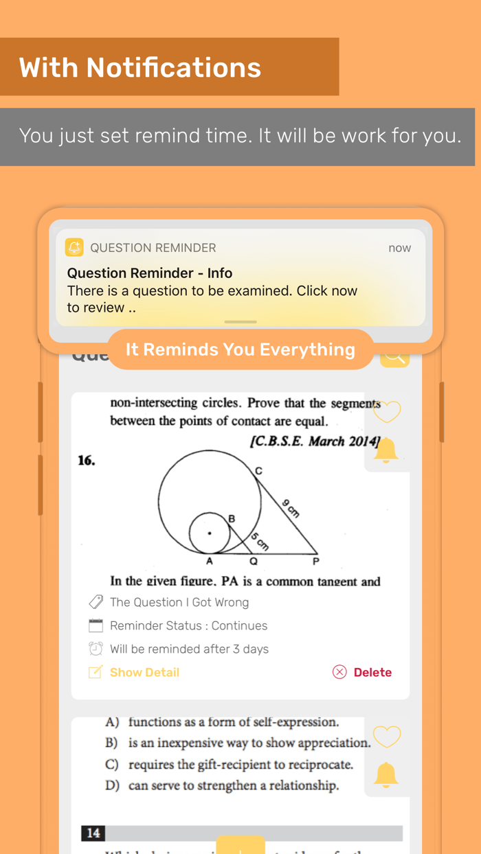 Question ReminderLesson Coach