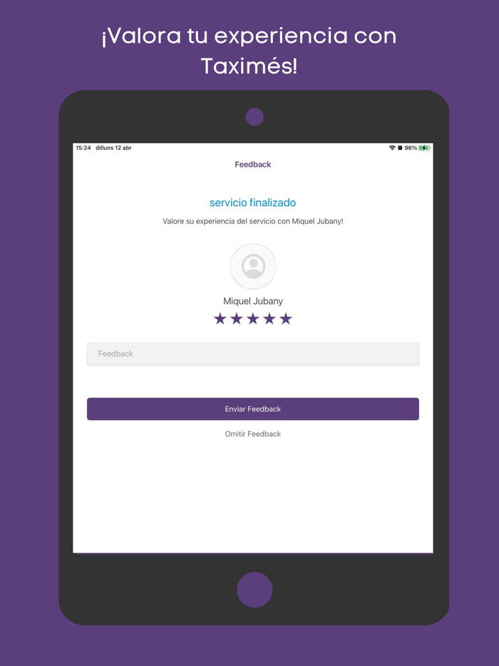 Taximes App - Aplicación taxi