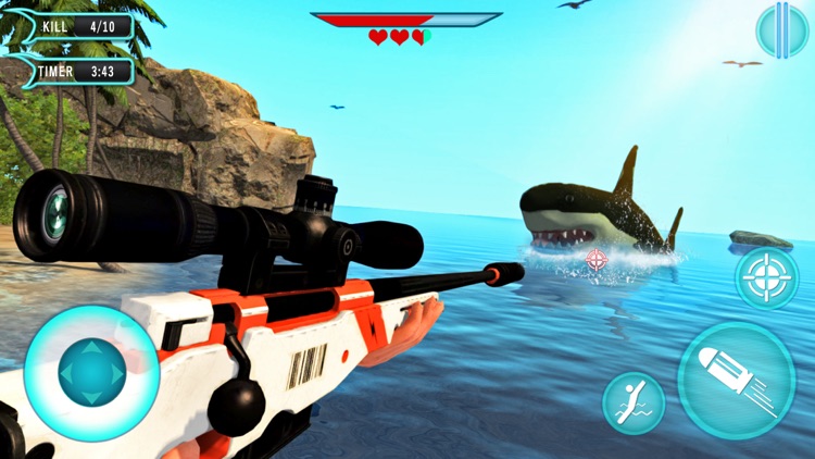 Wild Shark Sniper Hunting screenshot-3