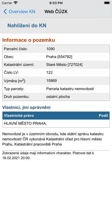 iPozemky screenshot 4