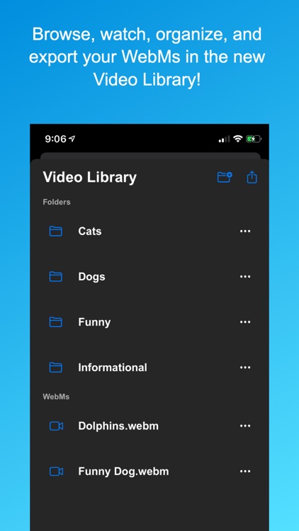 Frost WebM Player Browser screenshot-3