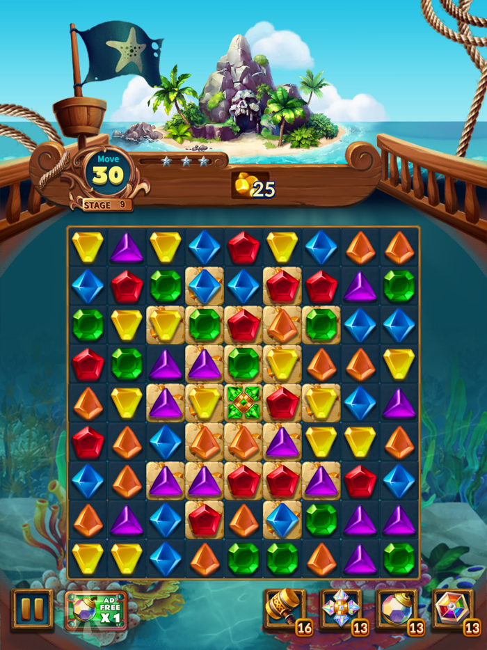 Treasure Hunt Jewel Ship