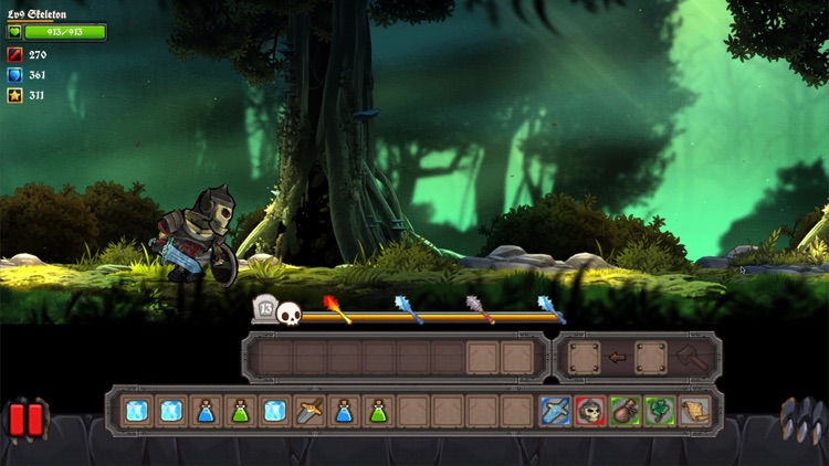 Clumsy Knight vs. Skeletons R screenshot-3