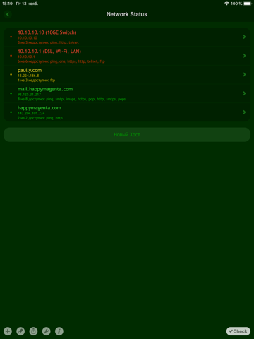 Скриншот из Net Status - Server Monitor