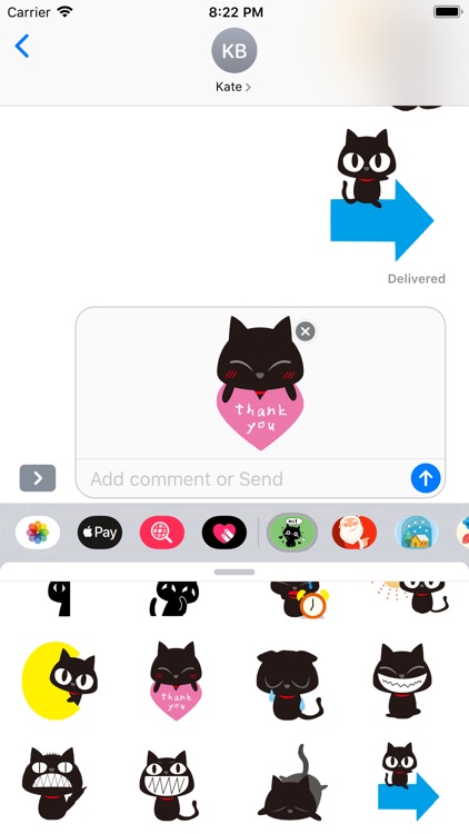 Black Cat Stickers packs