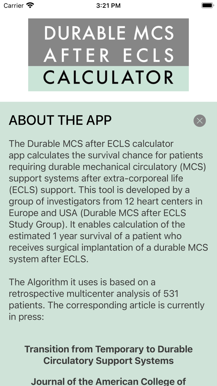 Durable MCS after ECLS