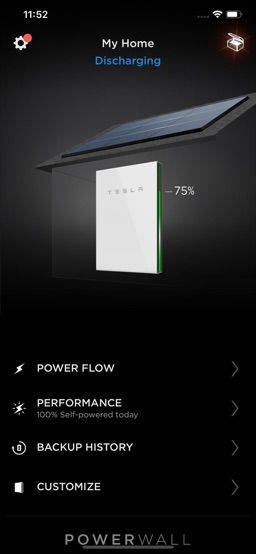 Tesla app screenshot