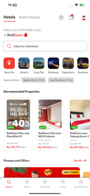 RedDoorz - Hotel Booking App