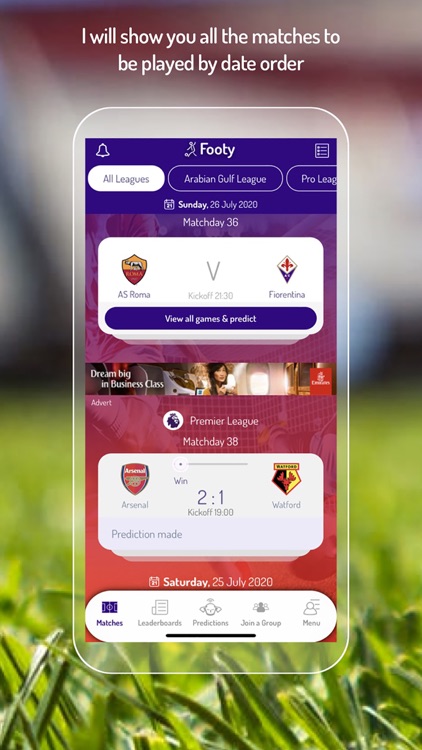 Footy Fan, predict games & win