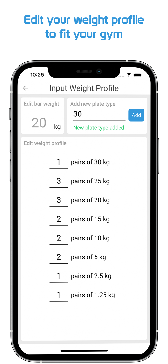 Training Weight Calculator