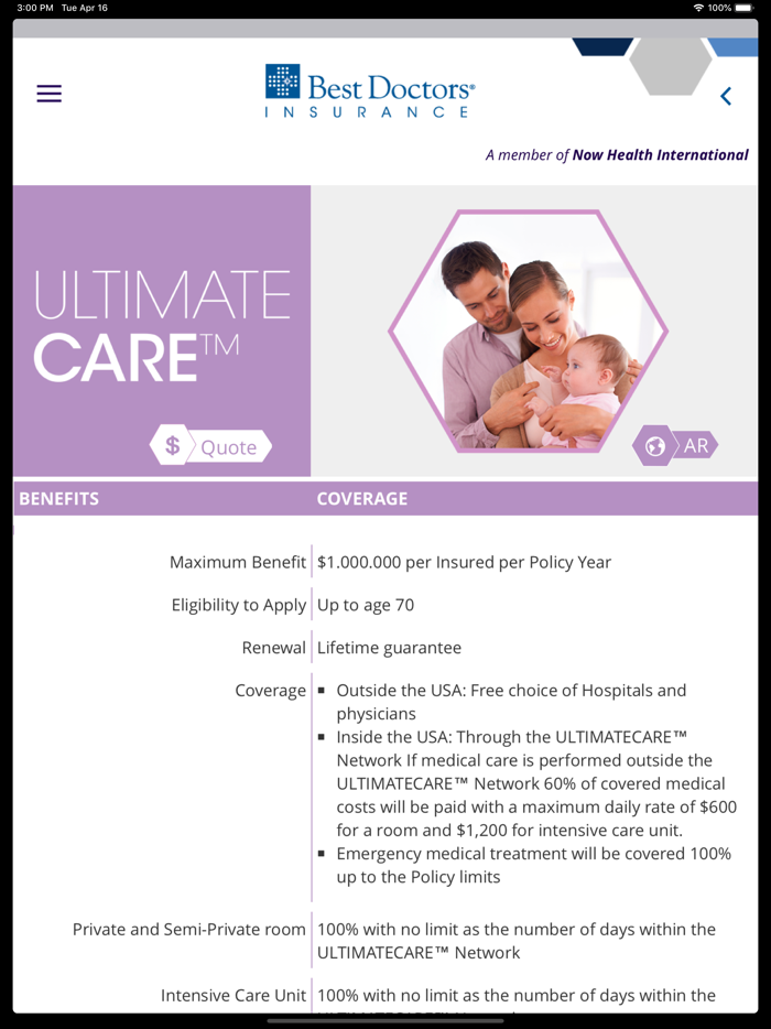 Best Doctors Ins. Cotizador