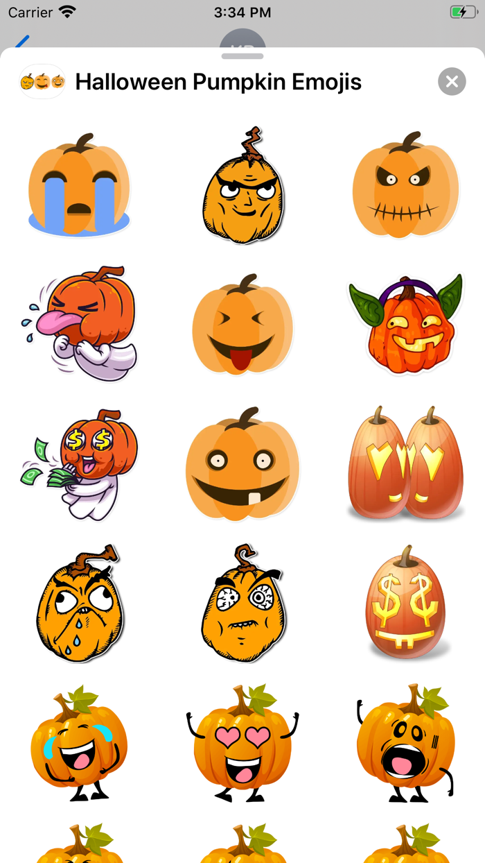 Halloween Pumpkin Emojis