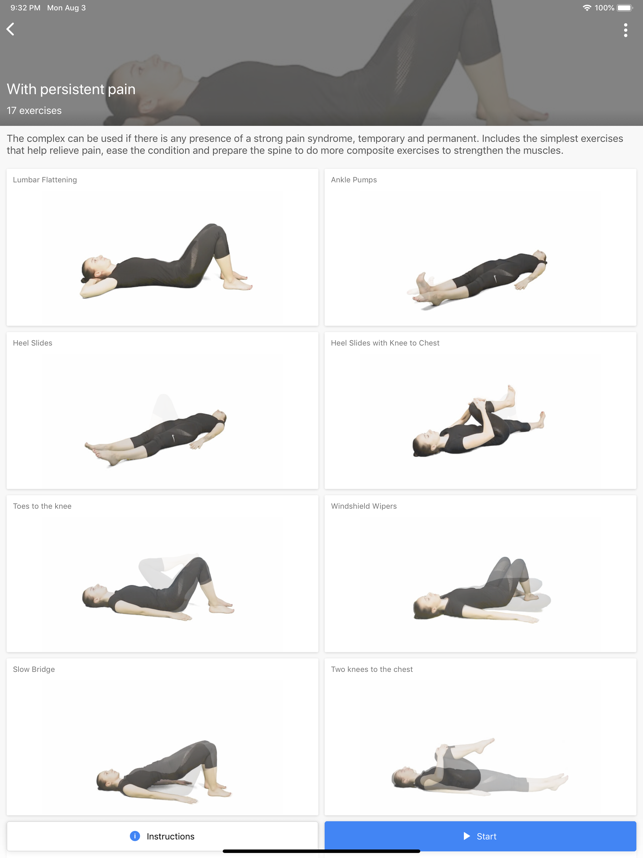 ‎Rückenschmerzen Übungen Screenshot