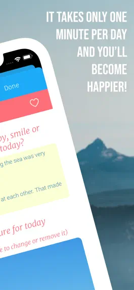Game screenshot One Minute Journal - Happiness apk