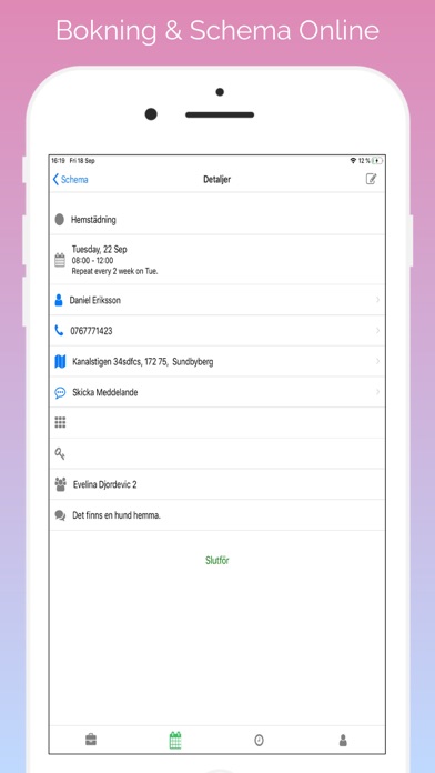 Bokning & Schema Online screenshot 2