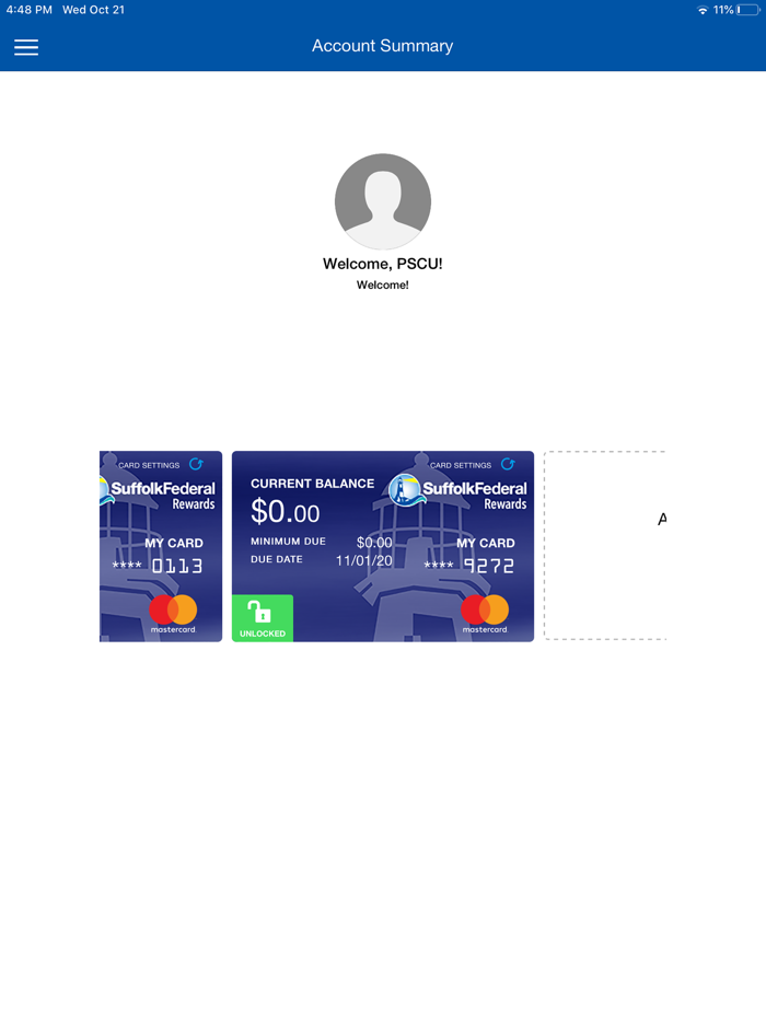 Suffolk Credit Cards