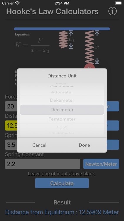 Hooke Law Calculator screenshot-5