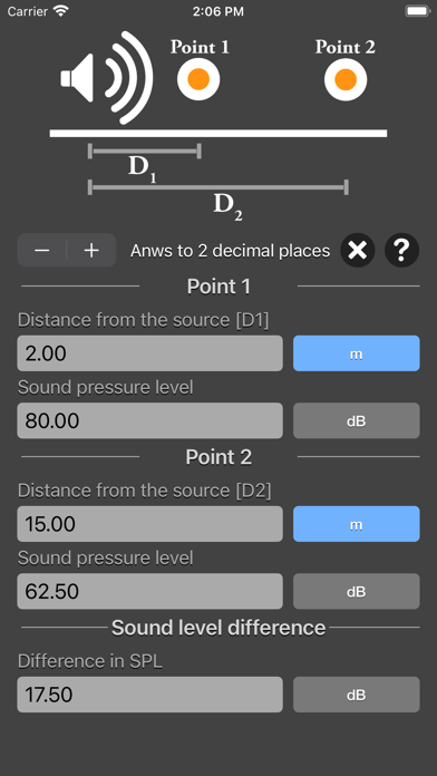 Distance Attenuation Calc screenshot 3
