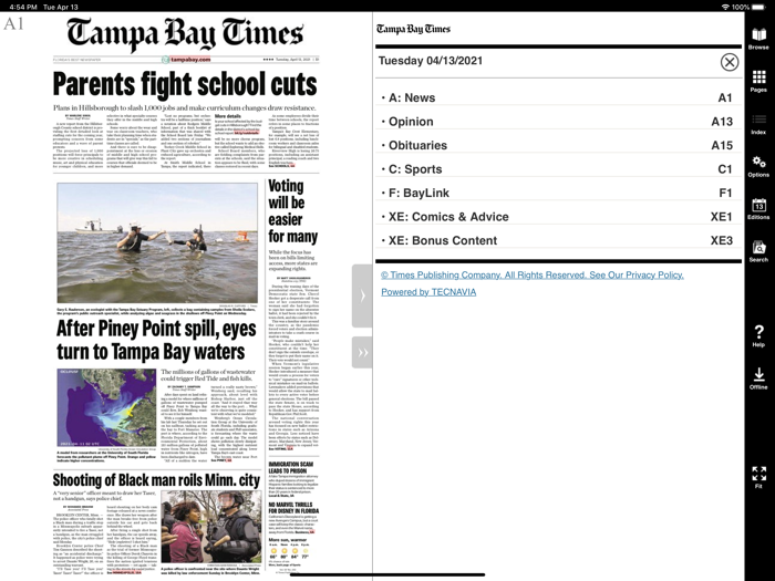 Tampa Bay Times NIE