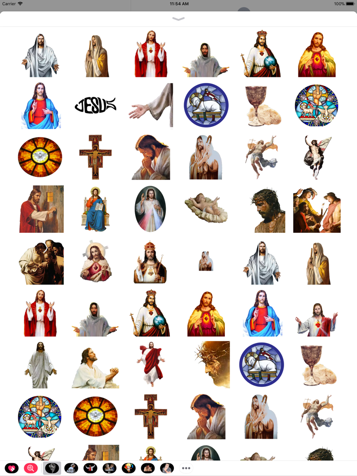 Jesus Stickers Christian Emoji