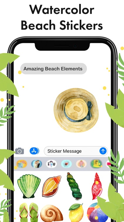 The Watercolor Beach Stickers screenshot-3