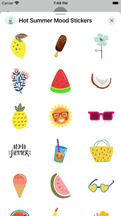 Hot Summer Mood Stickers