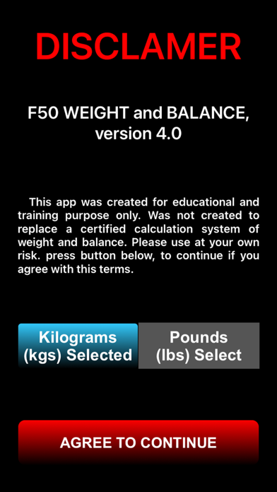 How to cancel & delete FOKKER-50 Weight and Balance from iphone & ipad 1