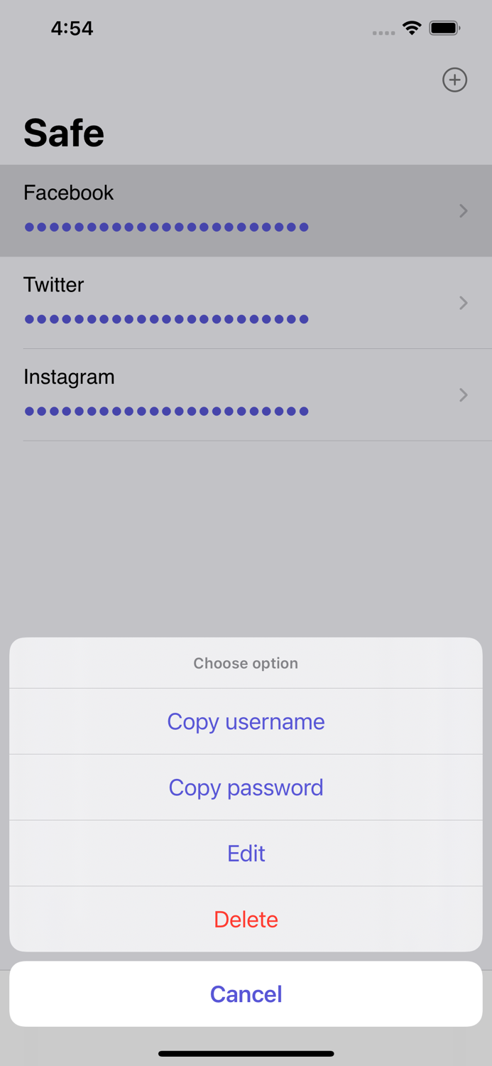 Safe Password Generator