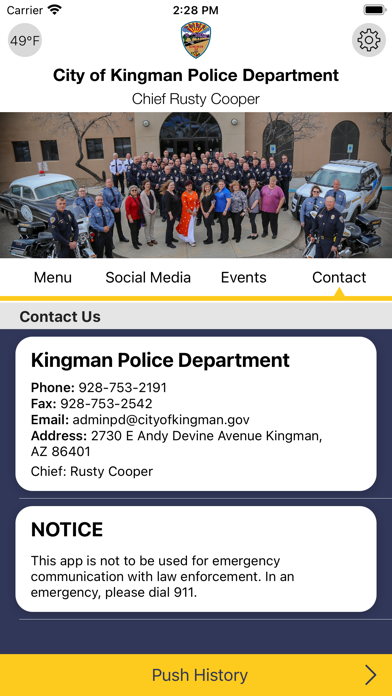 Kingman AZ Police Dept screenshot 3