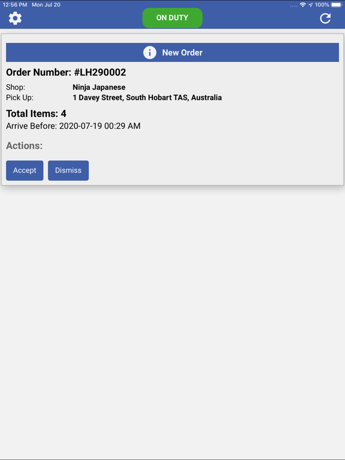 Local Hobart Driver App