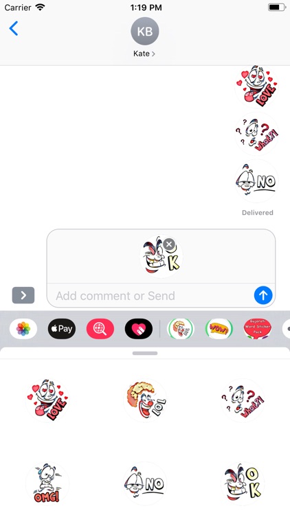 Hi Bye Stickers