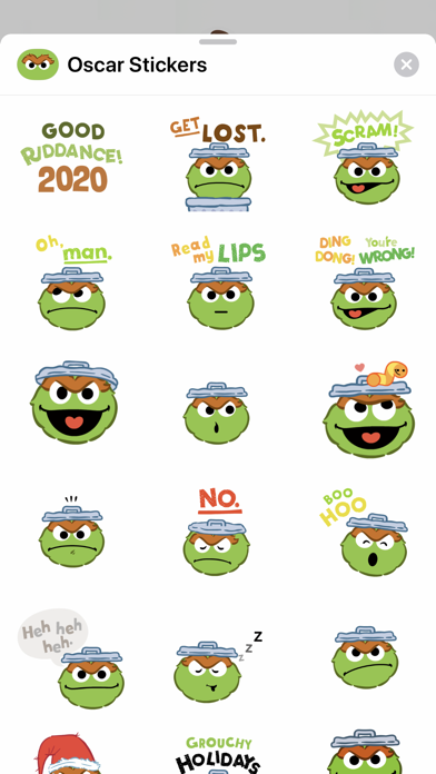 How to cancel & delete Oscar the Grouch Stickers from iphone & ipad 1