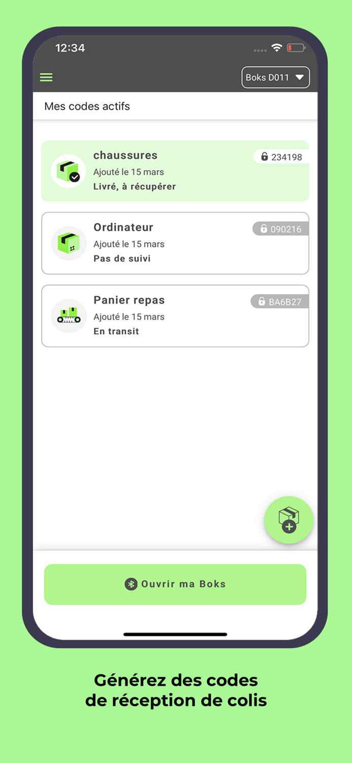 Boks  boite à colis connectée