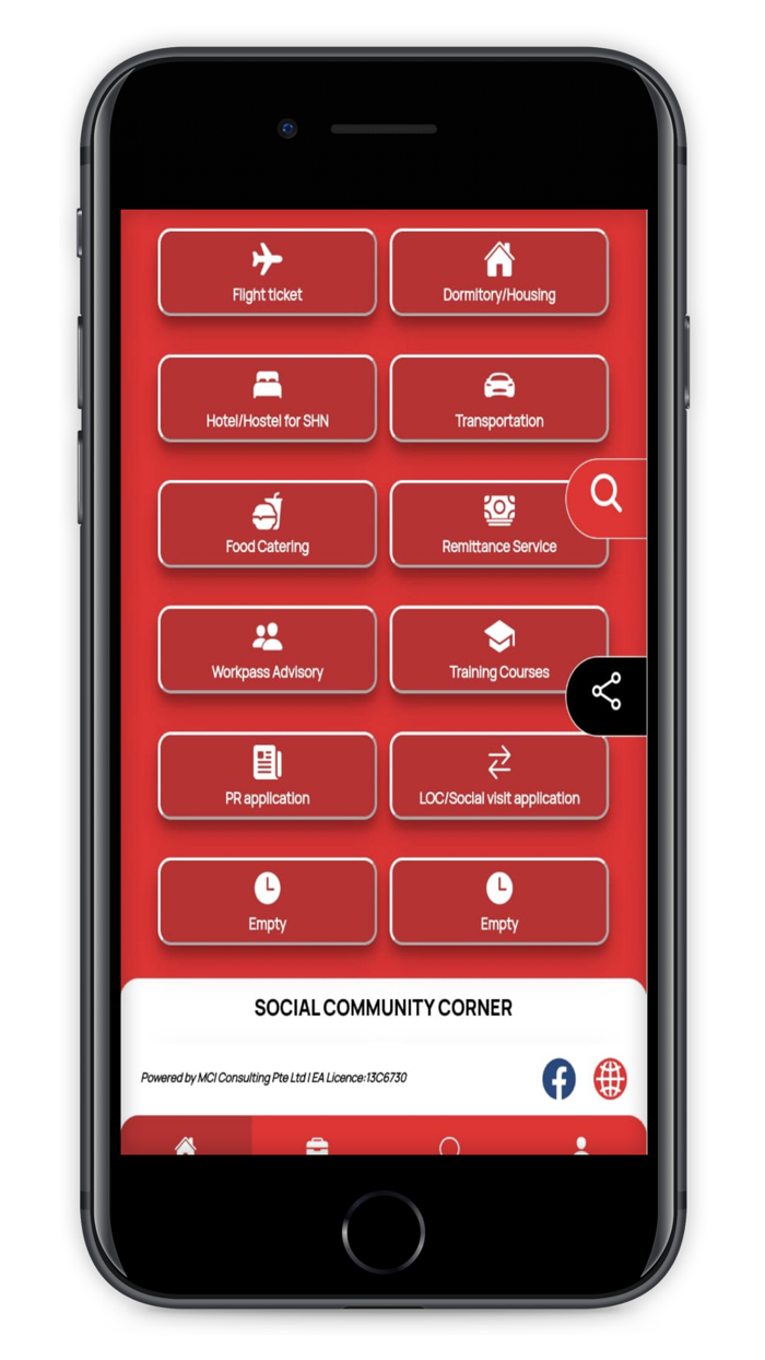 MCI Migrant Worker Apps