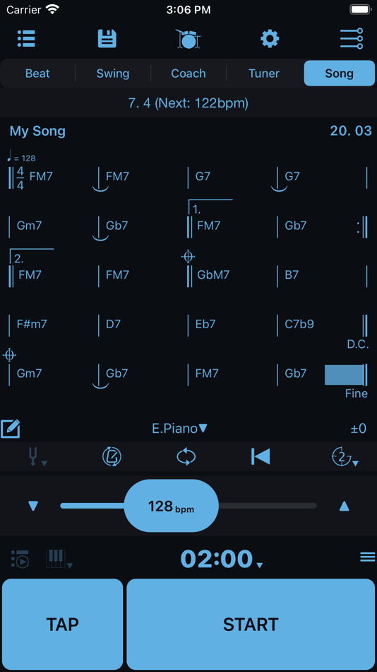 107 bpm metronome