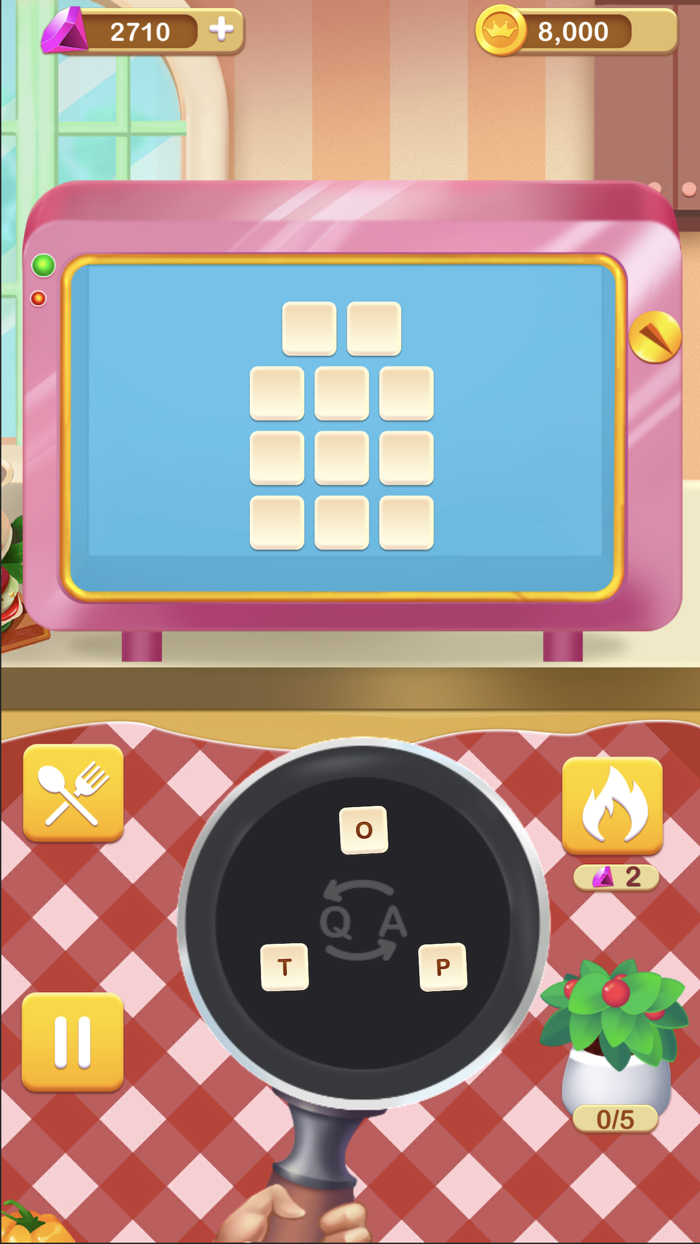 Cross Word-Tasty Food