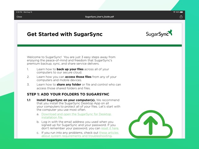 Sugarsync をapp Storeで