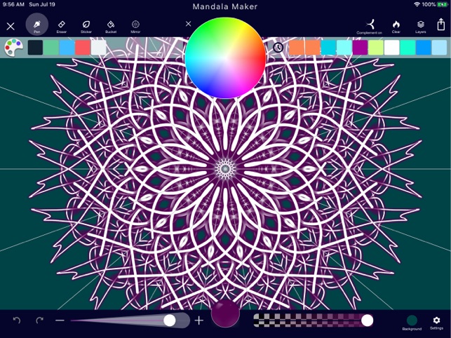 Mandala Maker Symmetry Doodle On The App Store