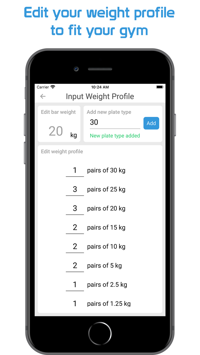 Training Weight Calculator