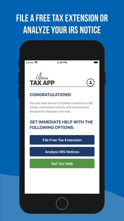 Optima Tax App screenshot-0