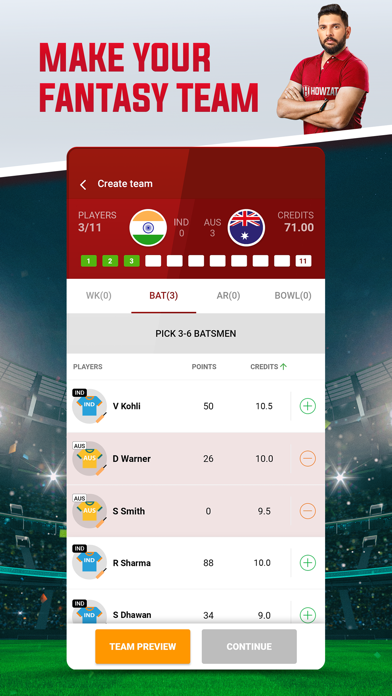 Howzat: Fantasy Cricket Appのおすすめ画像3