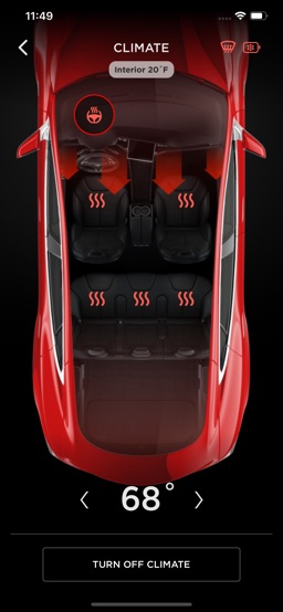 Tesla app screenshot