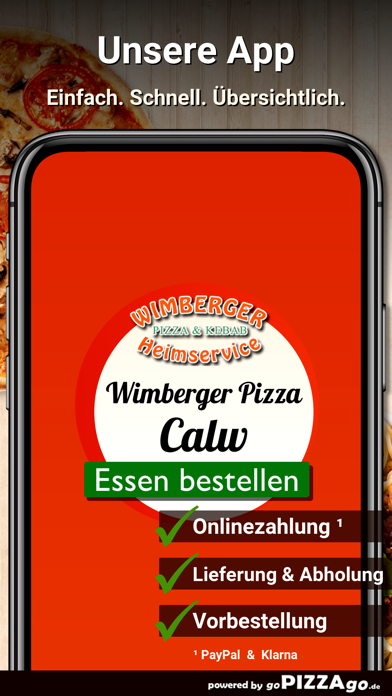 Wimberger Pizza Calw Wimberg screenshot 1
